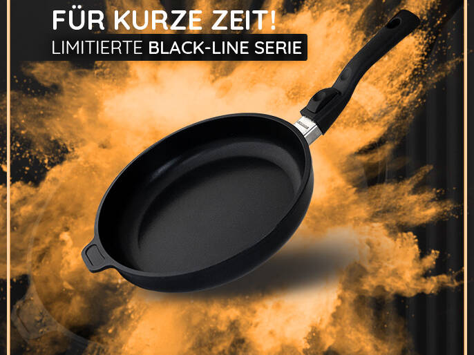 , kitchenline Pfanne 28 schwarz 2 uai